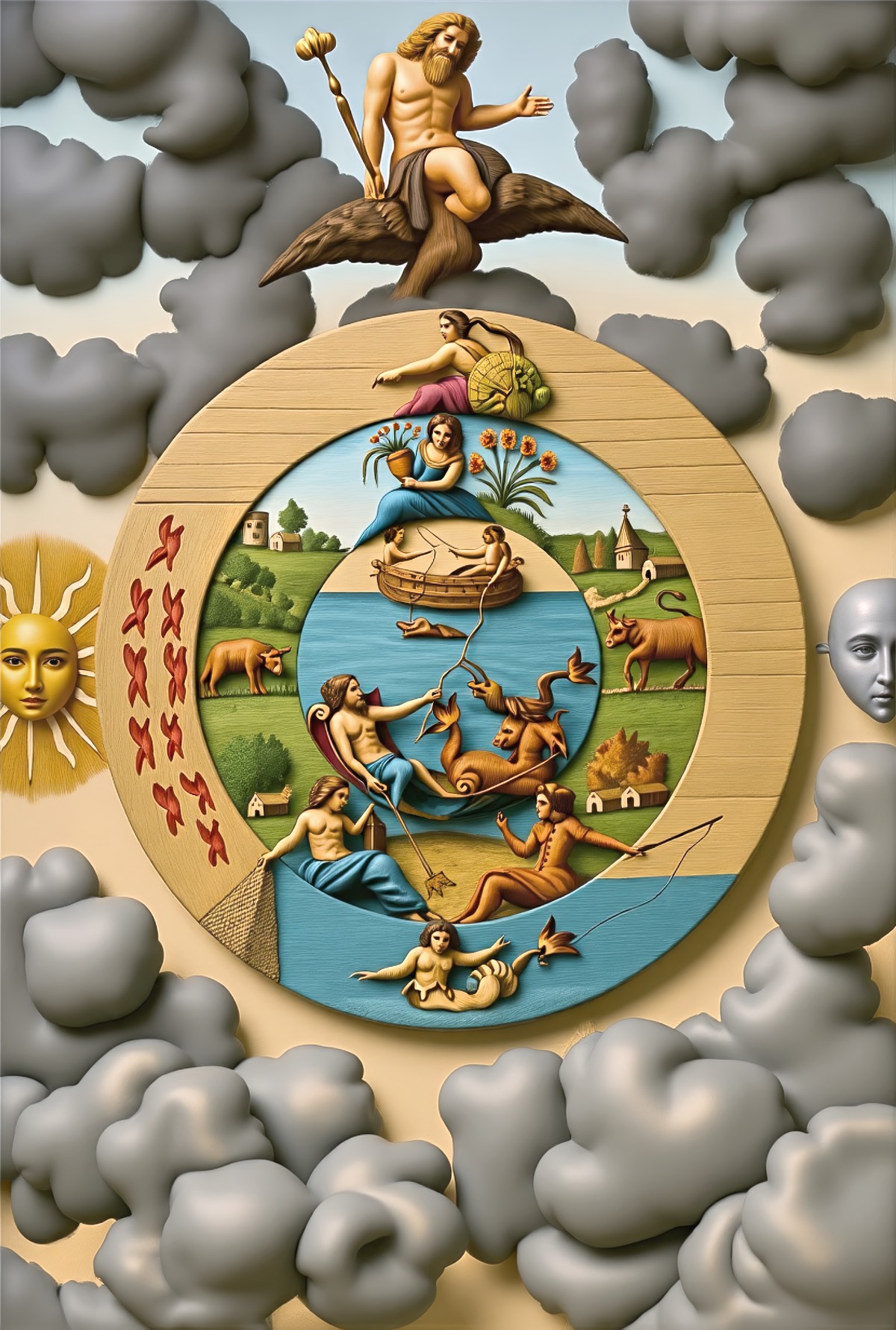 Mutus Liber - Plate 3 (Color Reimagining)