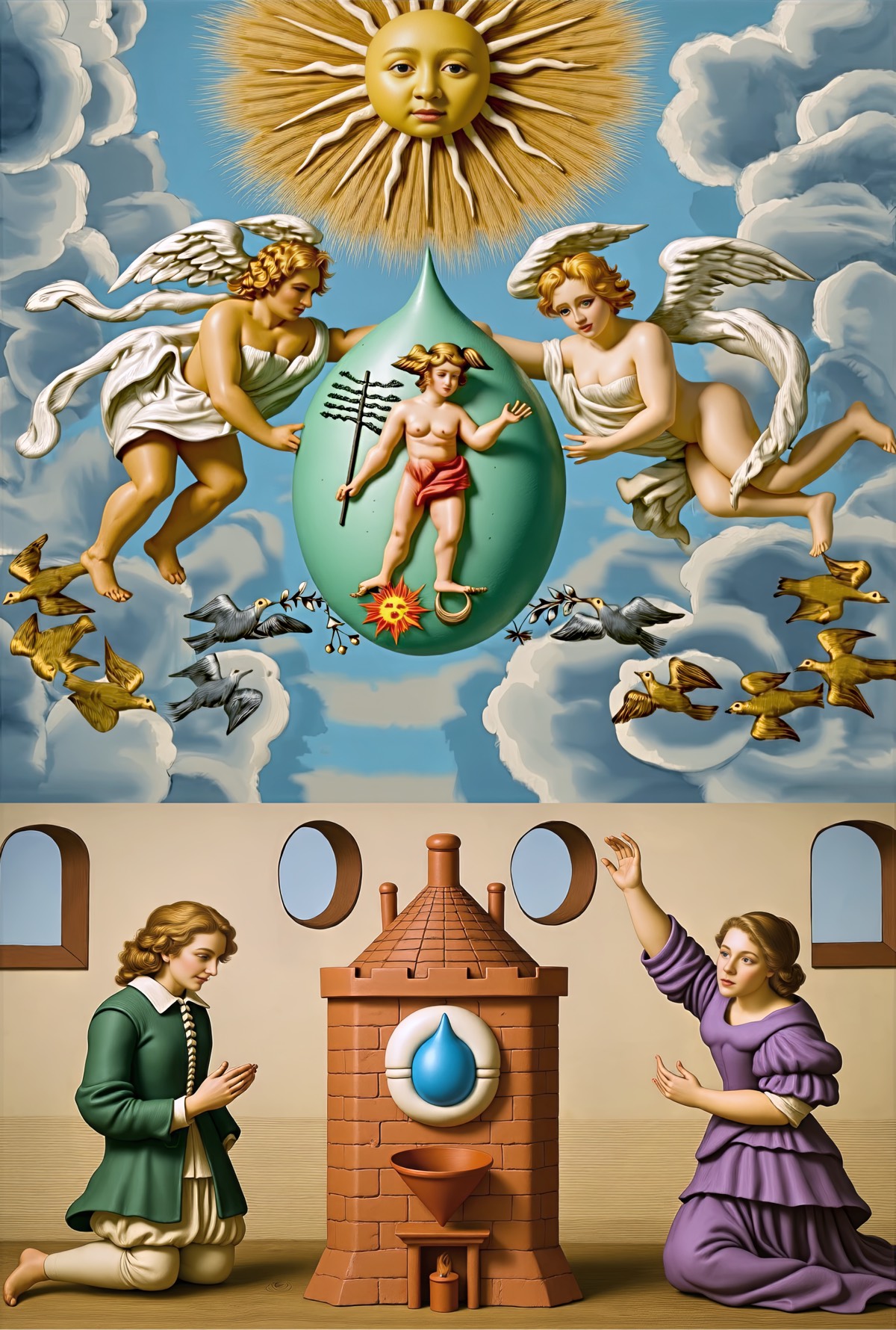Mutus Liber - Plate 11 (Color Reimagining)